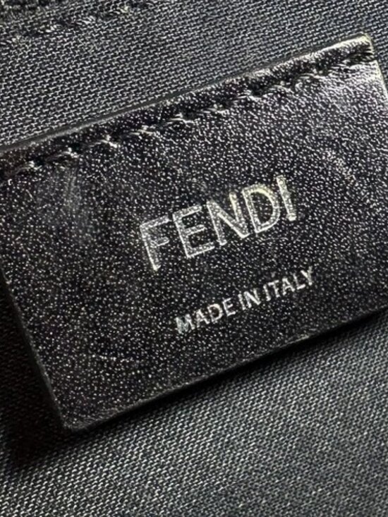 Auth FENDI ZAINO MINI Backpack Black Nylon/Fur/Silvertone - z9473 main image 12